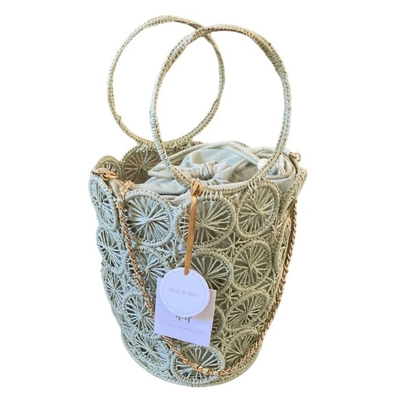 House of Harlow 1960 Circle Crochet Handbag Crossbody NWT Handcrafted - Picture 4 of 10